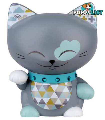 Mani The Lucky Cat Figurine â Grey - Small