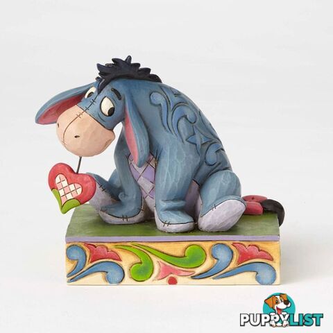 Jim Shore Disney Traditions - Eeyore Love Personality Pose - Heart on a String - Disney Traditions - 0045544890571