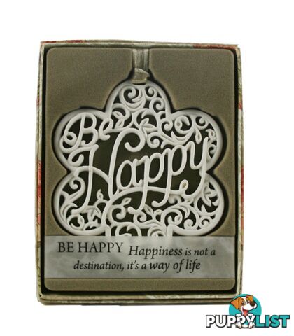 Delicate Words â Be Happy Sentiment Hanger - Delicate Words - 886767052526