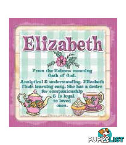 Personalised Cuppa Coasters - Elizabeth