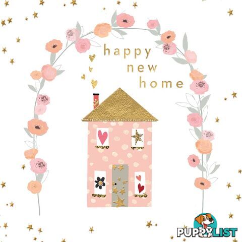 Charming Happy New Home Card - Hammond Gower - 5022054452029