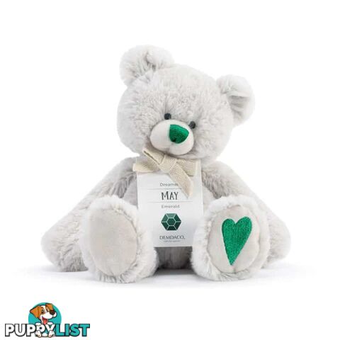 Demdaco Birthstone Bear - May Dreamer Emerald - Demdaco - 638713528322