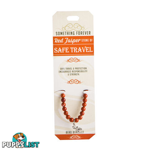 Something Forever â Red Jasper Bead Bracelet â Stone of Safe Travel