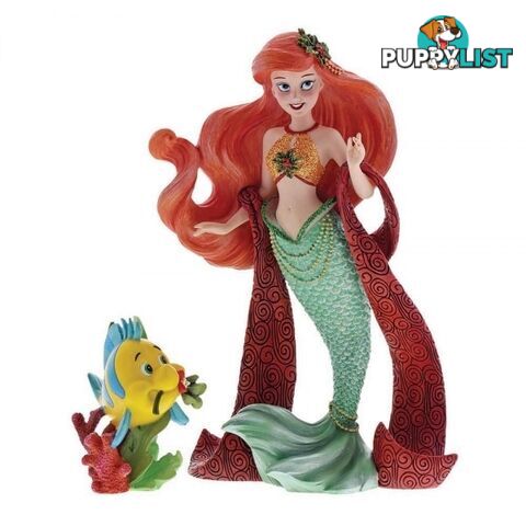 Disney Showcase Couture De Force _ Holiday Series _ Ariel with Flounder - Disney Showcase - 045544960014