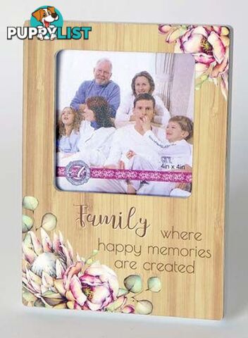 Bunch Of Joy Photo Frame 4x4in Family