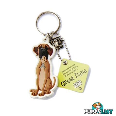 Wags & Whiskers Keyring - Great Dane - History & Heraldry - 886767145785