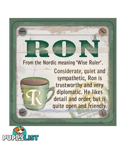 Personalised Cuppa Coasters - Ron