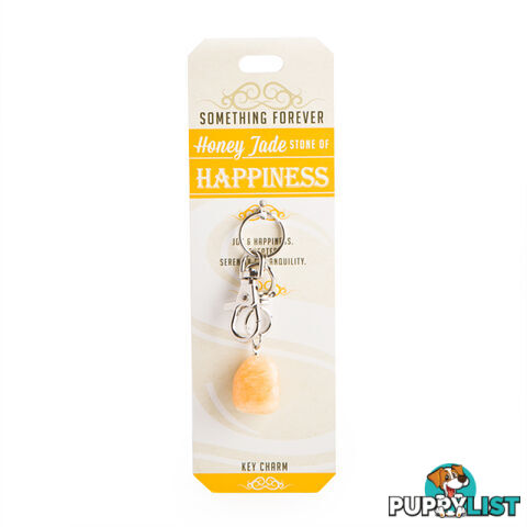 Something Forever â Honey Jade Key Charm â Stone of Happiness