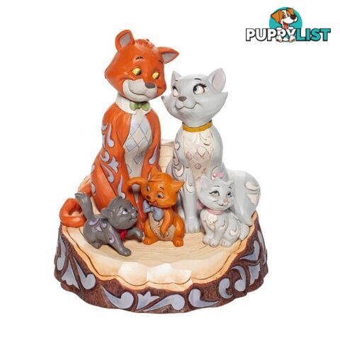 Disney Traditions - 18cm/7.2" Aristocats, Carved by Heart - Disney Traditions - 028399241729