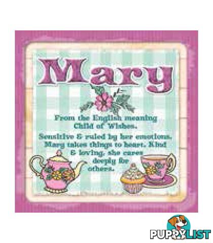 Personalised Cuppa Coasters - Mary