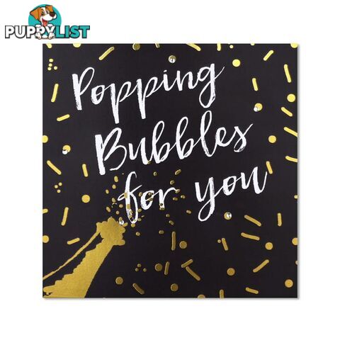 Classic Piano Congratulations Card - "popping bubbles for you" - 5022054293424