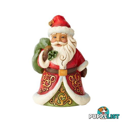 Heartwood Creek - Pint Sized Santa With Bag Figurine - Enesco - 028399134663