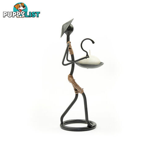 Stick Figure Candle Holder - Sickle