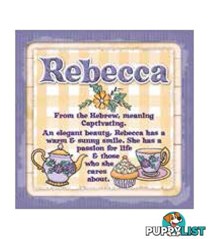 Personalised Cuppa Coasters - Rebecca