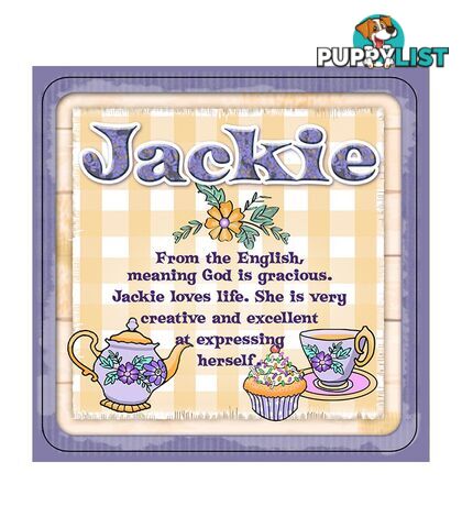 Personalised Cuppa Coasters - Jackie