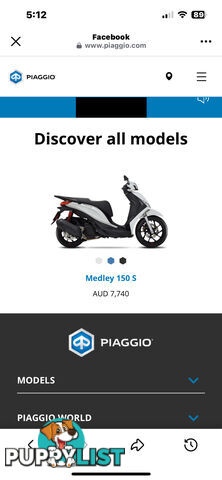 2021 Piaggio Medley 150