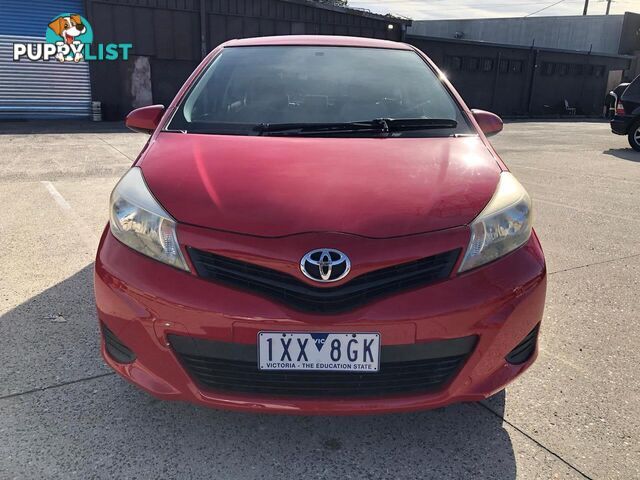 2013 TOYOTA YARIS YR NCP130R HATCH, 3 DOORS, 5 SEATS