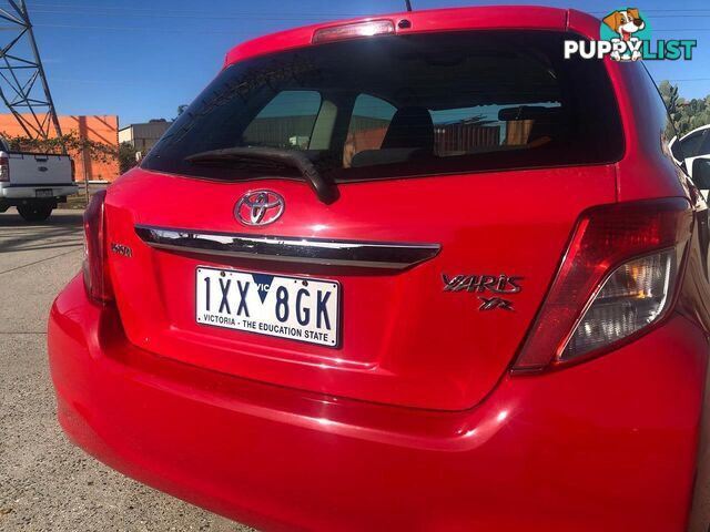 2013 TOYOTA YARIS YR NCP130R HATCH, 3 DOORS, 5 SEATS