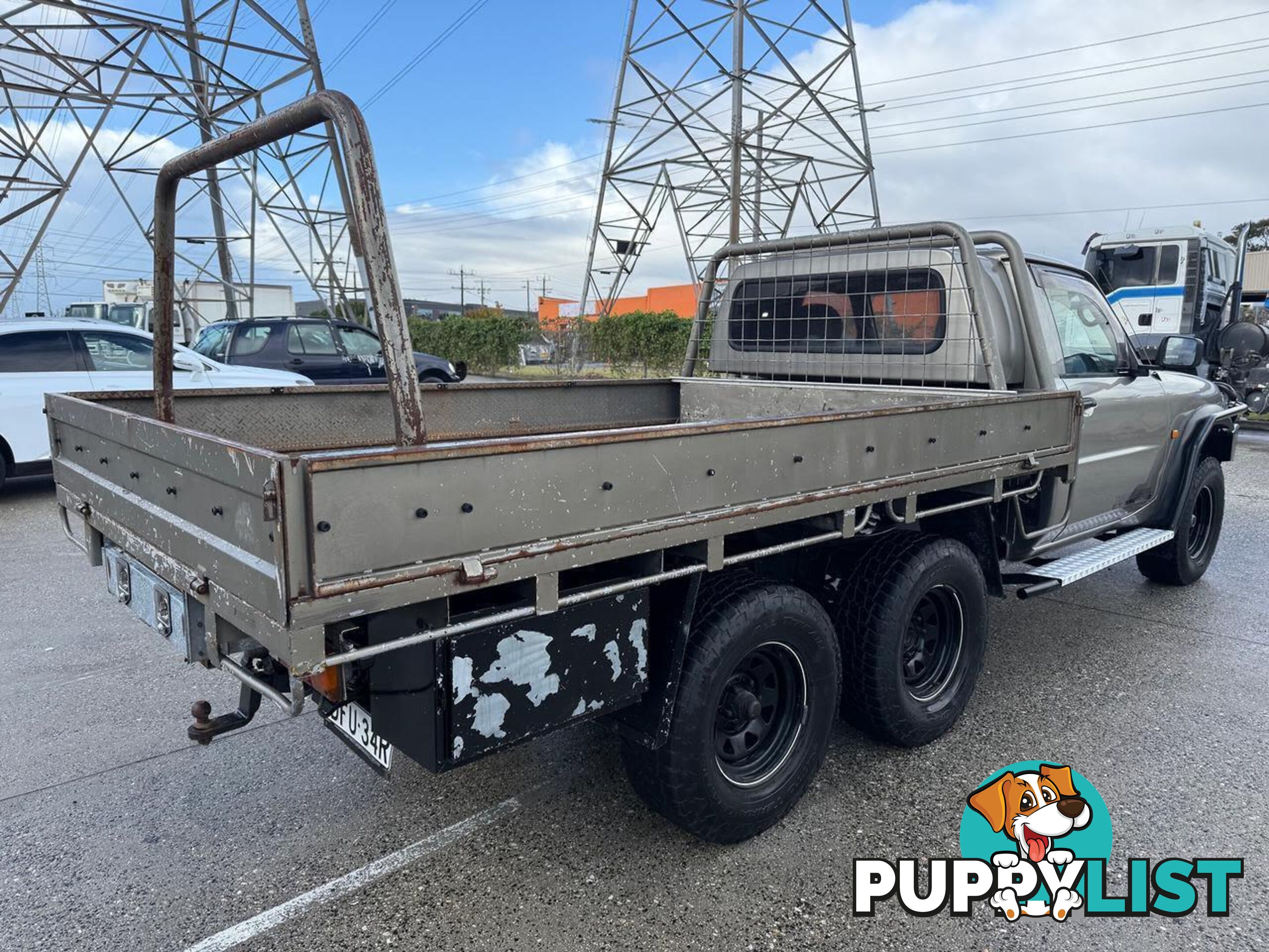 2003 NISSAN PATROL DX (4X4) GU UTE TRAY, 2 DOORS, 3 SEATS