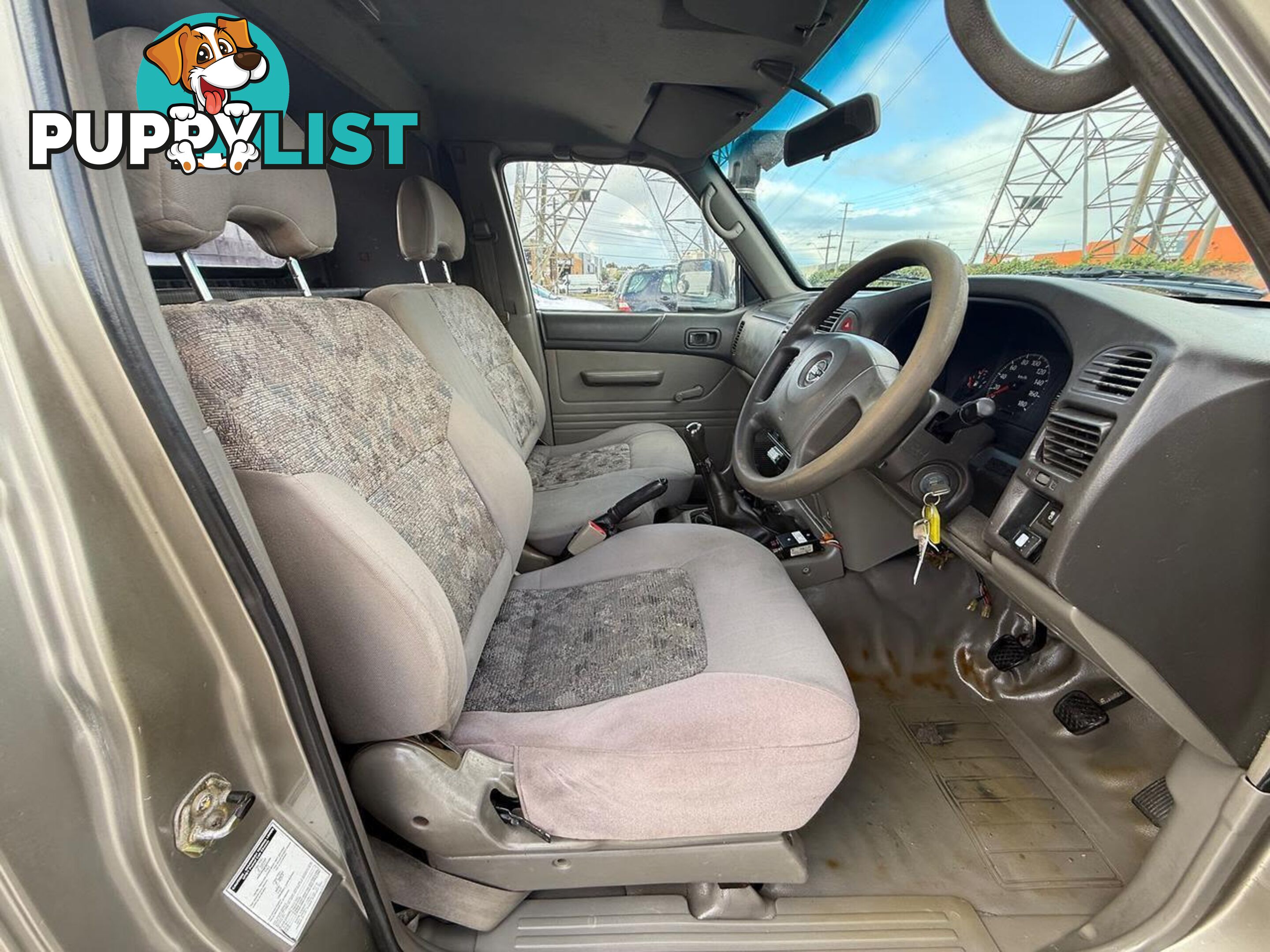 2003 NISSAN PATROL DX (4X4) GU UTE TRAY, 2 DOORS, 3 SEATS