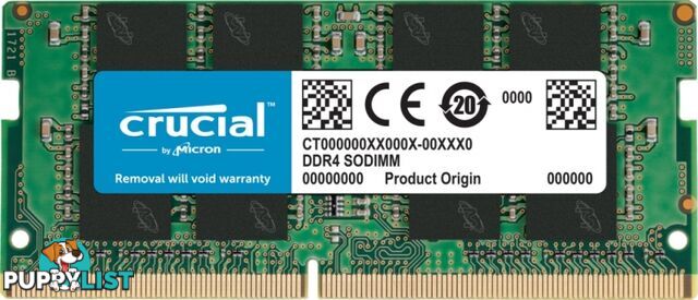 Crucial 8GB DDR4 SODIMM 3200Mh