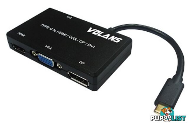 Volans USB-C &#8211; HDMI/VGA/DP/DVI