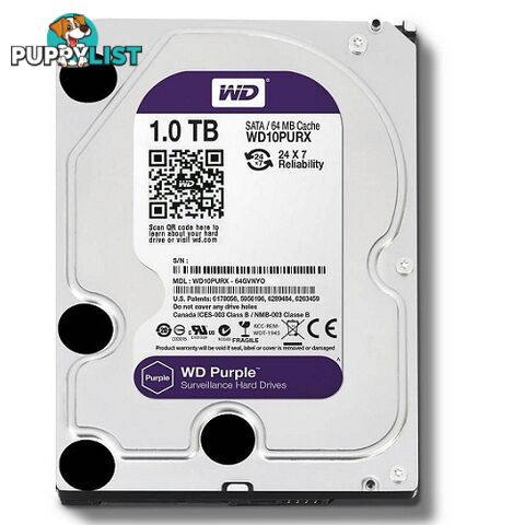 WD 1TB Purple Surveillance