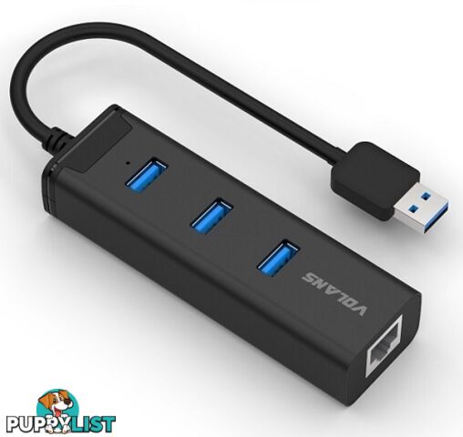 Volans 3 Port USB 3.0 GIG Eth