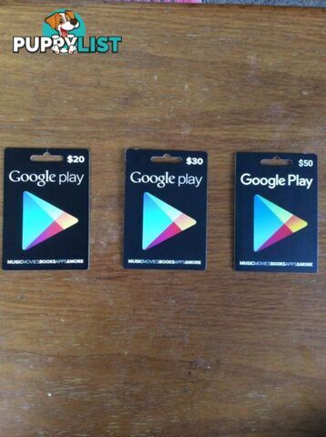 Google play cards