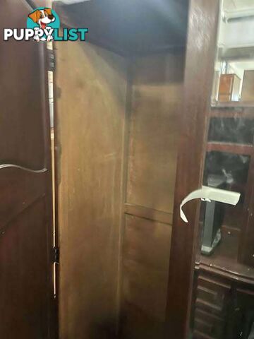 Vintage art deco wardrobe with bevelled mirror - Embleton,Perth