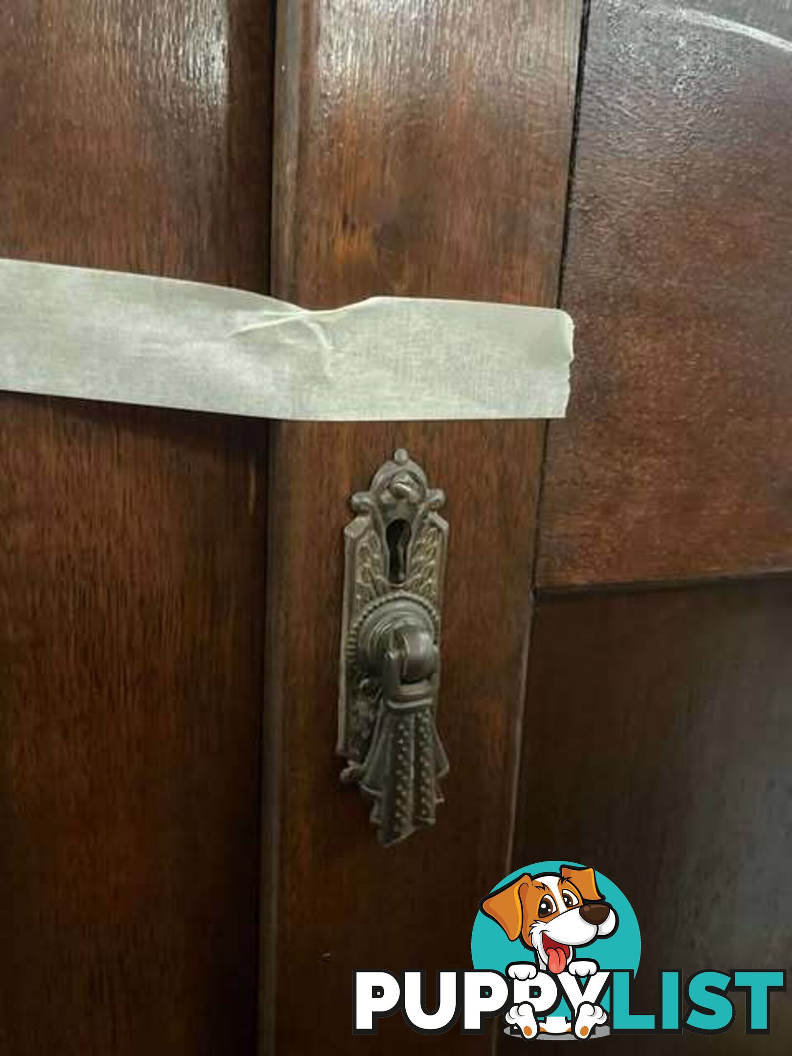 Vintage art deco wardrobe with bevelled mirror - Embleton,Perth