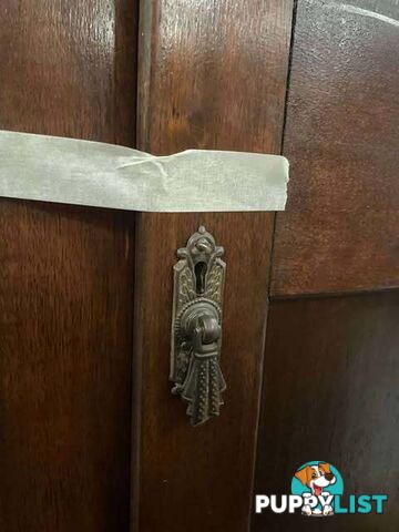 Vintage art deco wardrobe with bevelled mirror - Embleton,Perth