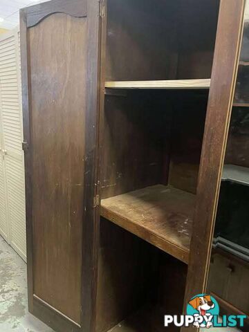 Vintage Wardrobe with Bevelled Mirror - Embleton,Perth
