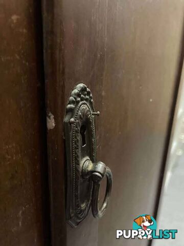 Vintage Wardrobe with Bevelled Mirror - Embleton,Perth
