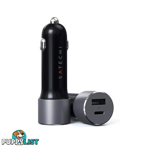 Satechi 72W USB-C PD Car Charger - Space Grey ST-TCPDCCM