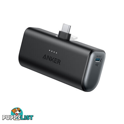 Anker Nano 5000mAh Power Bank with Built-In USB-C Connector - Black