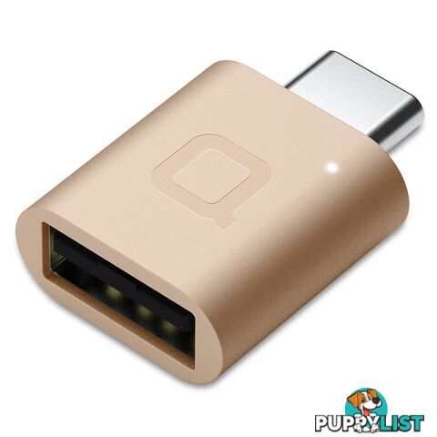 Nonda USB-C to USB 3.0 Mini Adaptor - Gold (Mac compatible)