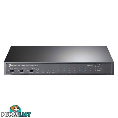 TP-Link TL-SL1311P 8-Port 10/100Mbps + 3-Port Gigabit Desktop Switch with 8-Port PoE+