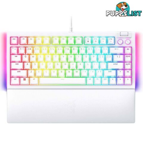 Razer BlackWidow V4 75% Mechanical Gaming Keyboard - White RZ03-05001700-R3M1