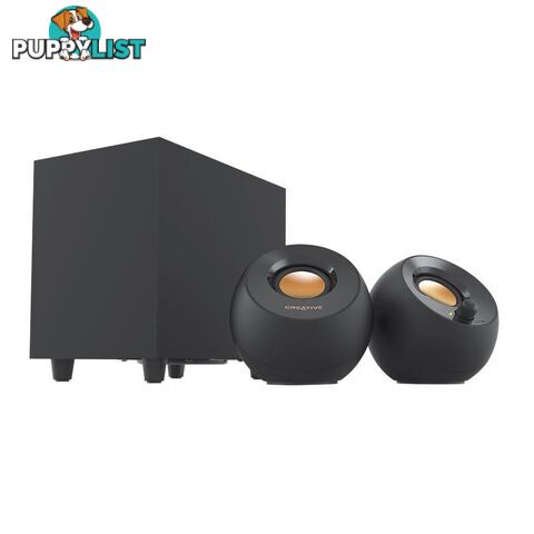 Creative Pebble Plus 2.1 USB Desktop Speakers with Subwoofer - Black