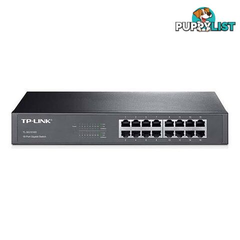 TP-Link TL-SG1016D 16-Port Gigabit Desktop / Rackmount Switch - Metal Housing