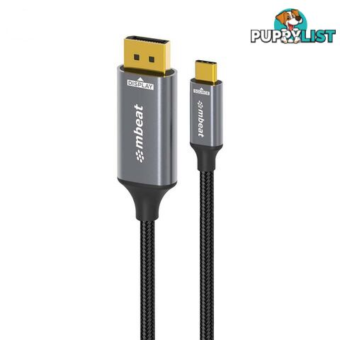 mbeat Tough Link 8K 1.8m USB-C to DisplayPort Cable [MB-XCB-8K18CDP]