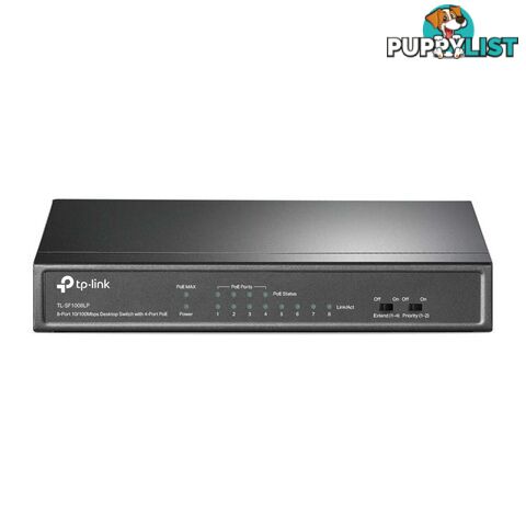 TP-Link TL-SF1008LP 8-Port 10/100Mbps Desktop Switch with 4-Port PoE