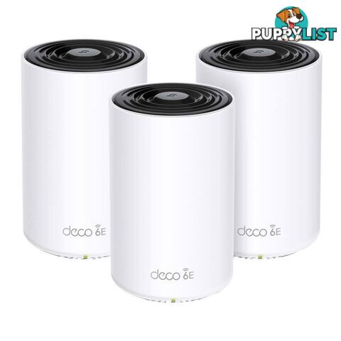 TP-Link Deco XE75 Pro(3-pack) AXE5400 Tri-Band Mesh Wi-Fi 6E System