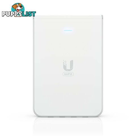 Ubiquiti UniFi Wi-Fi 6 U6-IW In-Wall Wall-mounted WiFi 6 access point with a built-in PoE switch