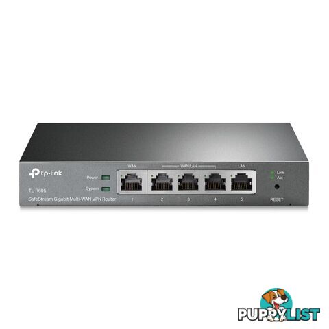 TP-Link TL-ER605 SafeStream Gigabit Multi-WAN VPN Router Up to 4 WAN Intelligent Load Balance