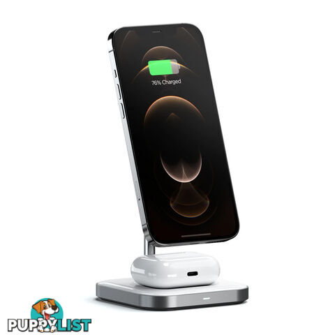 Satechi Magnetic 2-in-1 Wireless Charging Stand - Space Grey