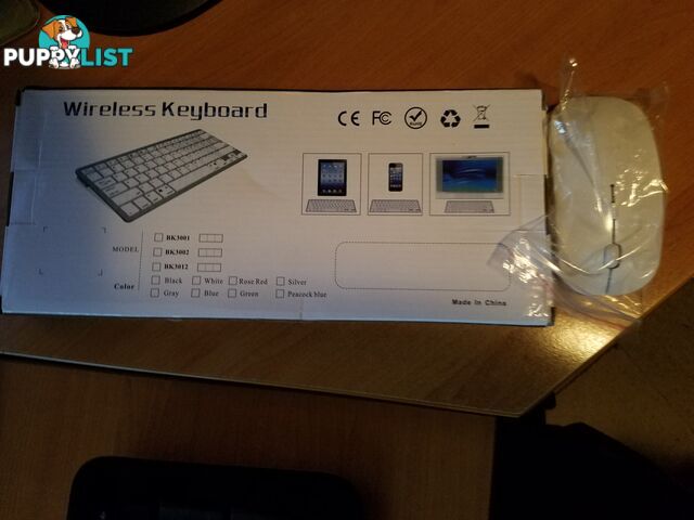 White small wireless keyboard