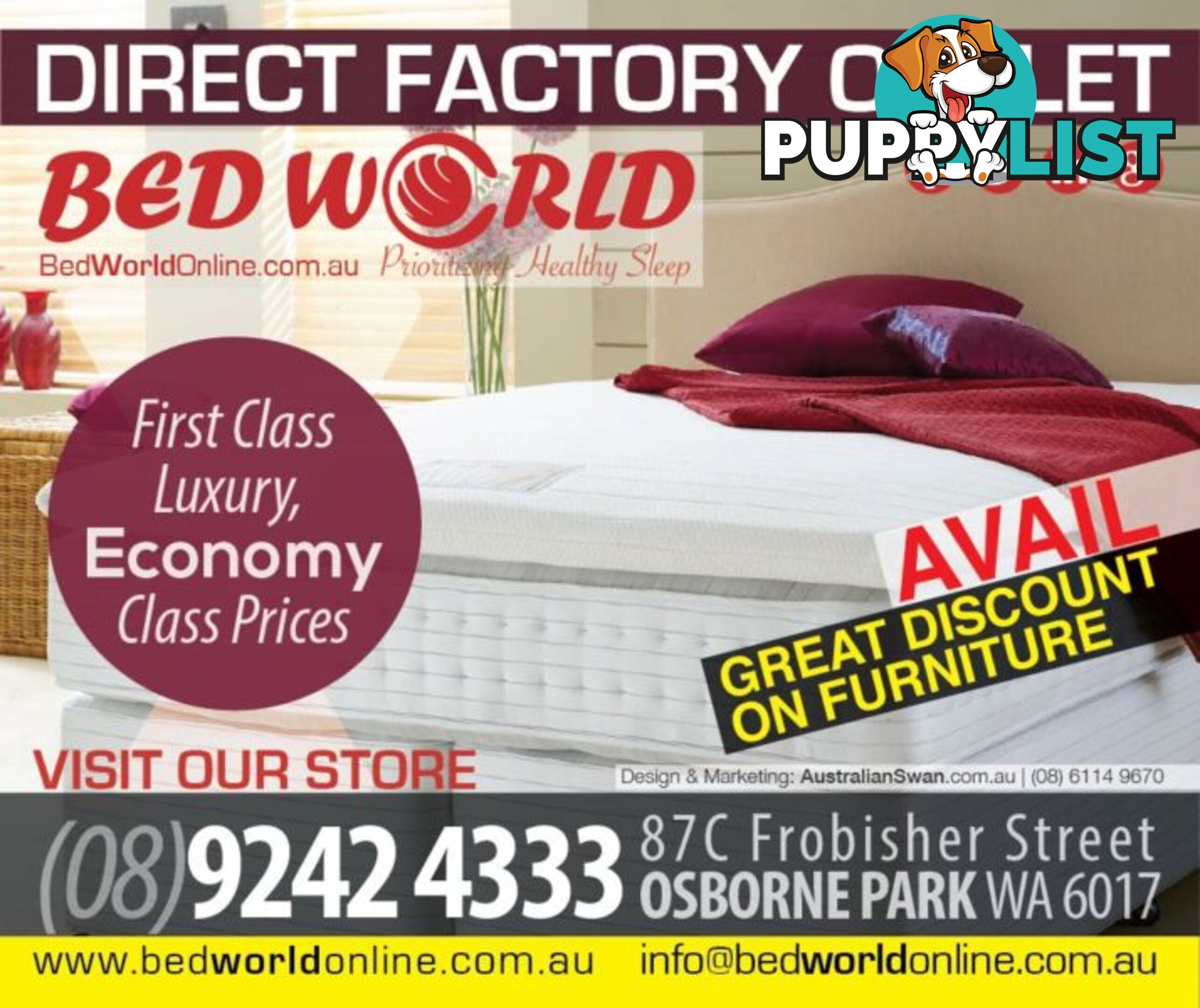 MATTRESS DOUBLE - PILLOW TOP - BRAND