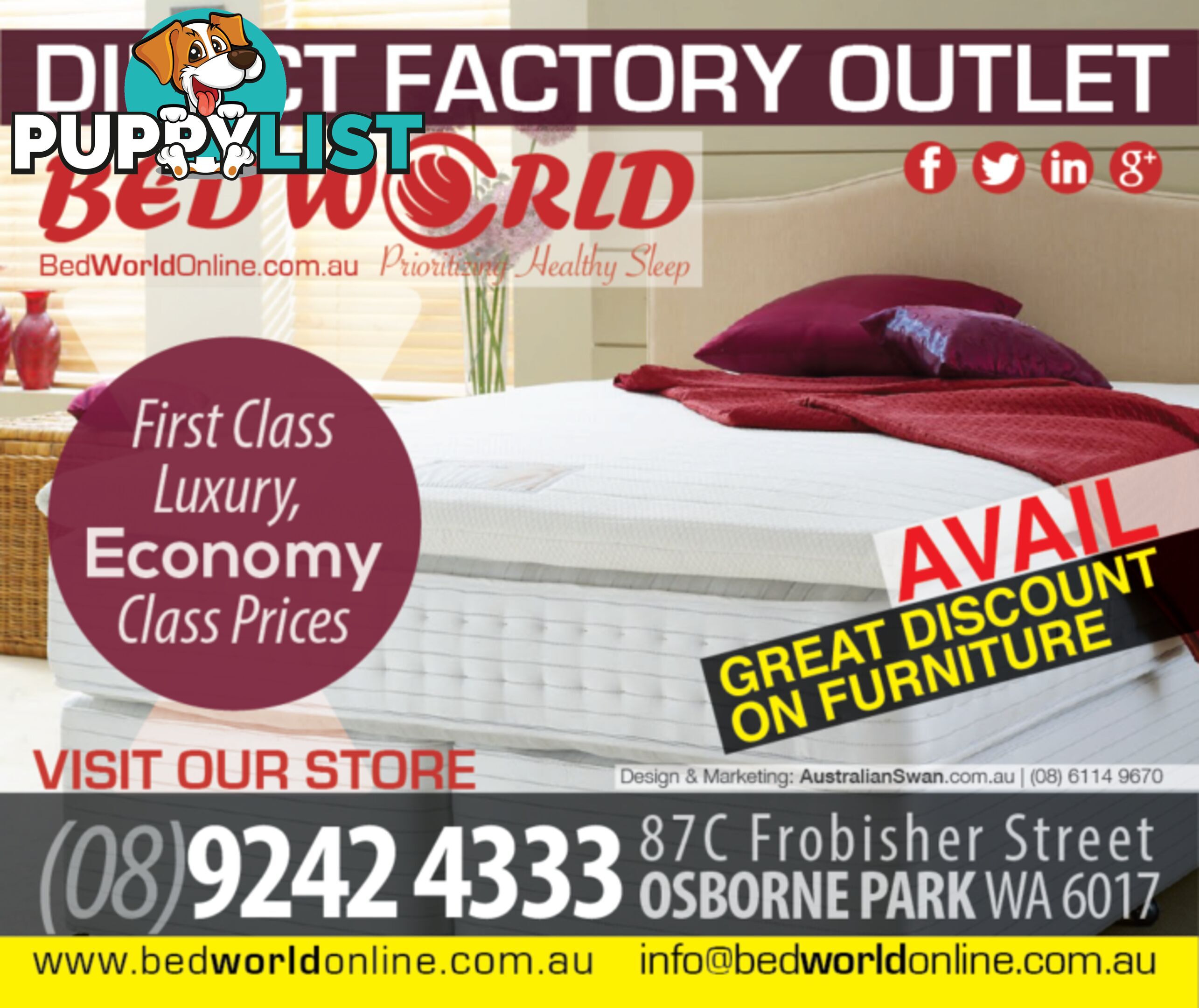 QUEEN LATEX DUAL SPRING MATTRESS- BRAND NEW